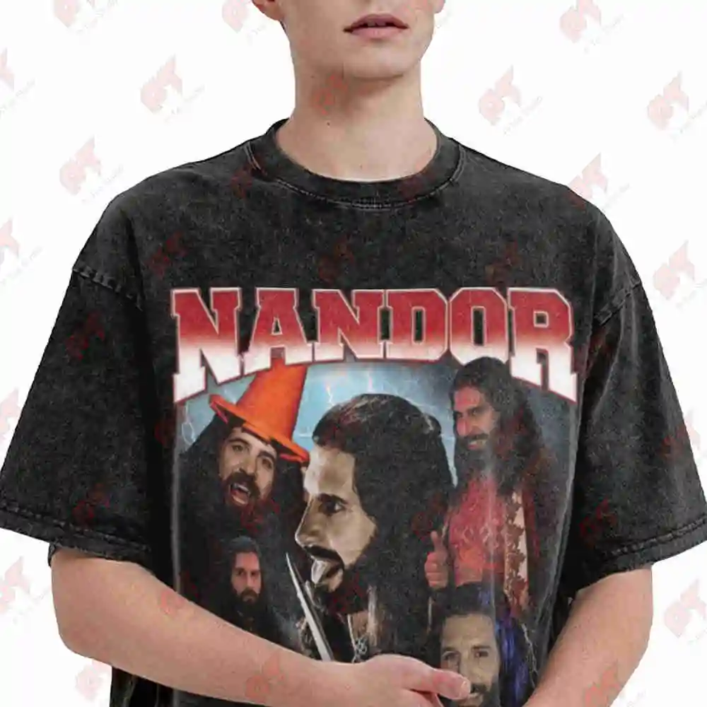 Nandor The Relentless Vintage Washed Tee Pure Cotton T-Shirt