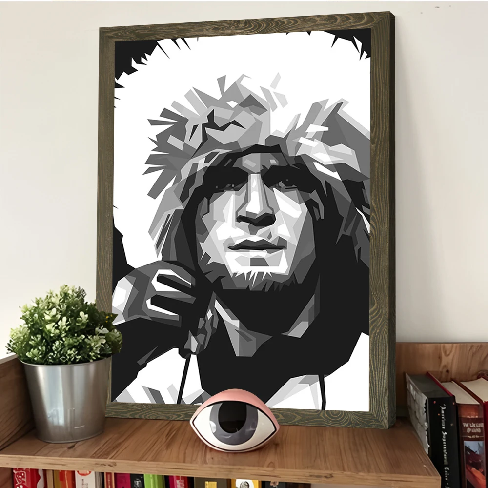 ملصق خبيب نورماغوميدوف مطبوع قابل للتخصيص على القماش للصور جدار الفن غرفة تزيين الديكور الداخلي للمنزل #4