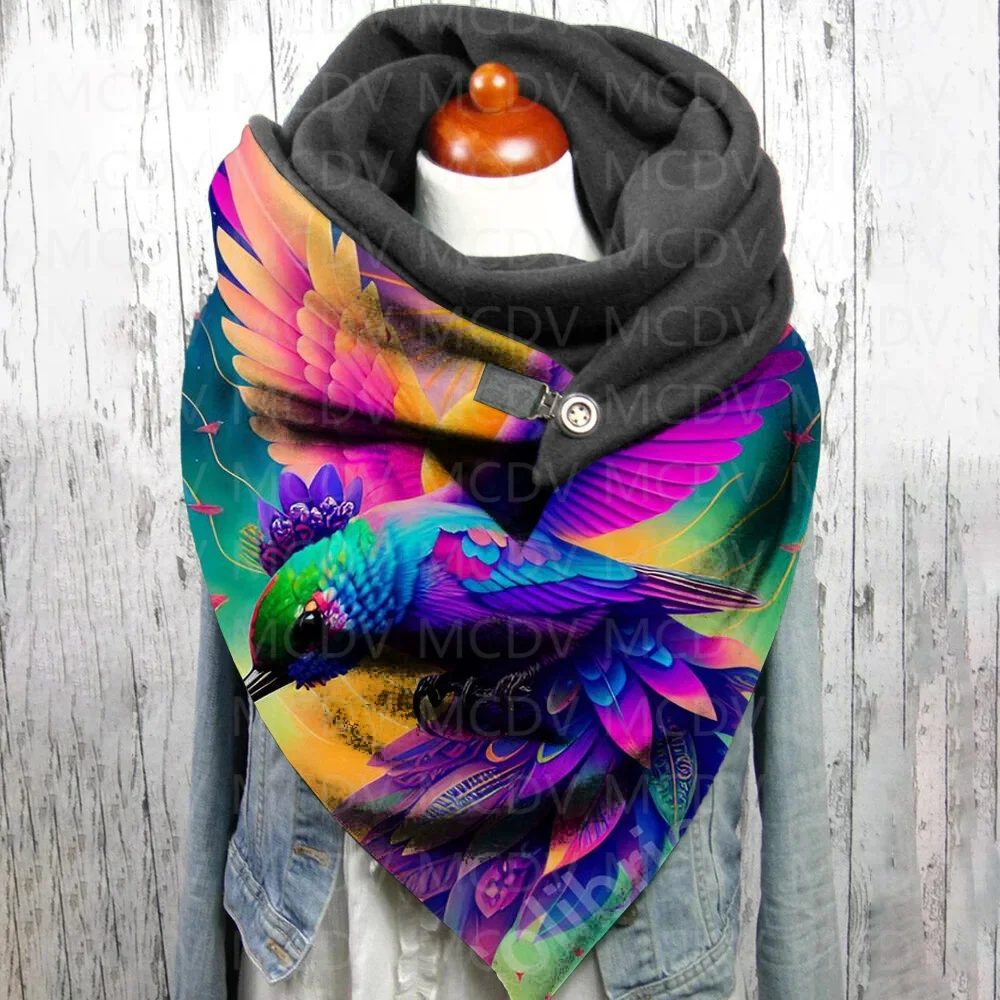 

Hummingbird 3D Printed Casual Scarf And Shawl for Women Warm and Comfortable Scarf