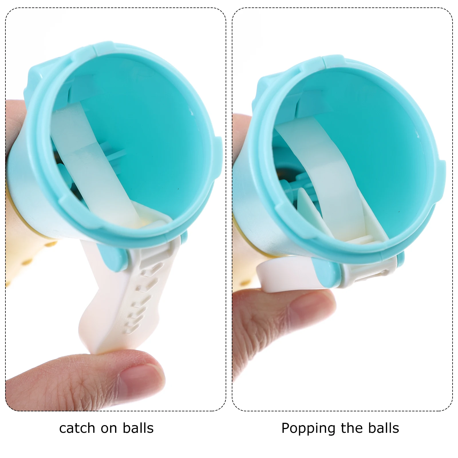 Plastikowe Piłeczki do Łapania Zabawka Rodzinna Dziecięca Akcesoria Gra Plaża Park Basen Plastikowy Wyrzutnik do Łapania Aktywność dla Dzieci