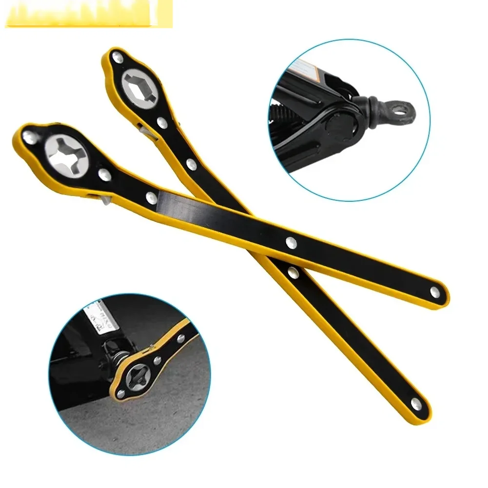 Car Mounted Small Car Universal Crank Handle Accessories with CAR Tools Car Jack Handle Lever Labor-saving Wrench Tool
