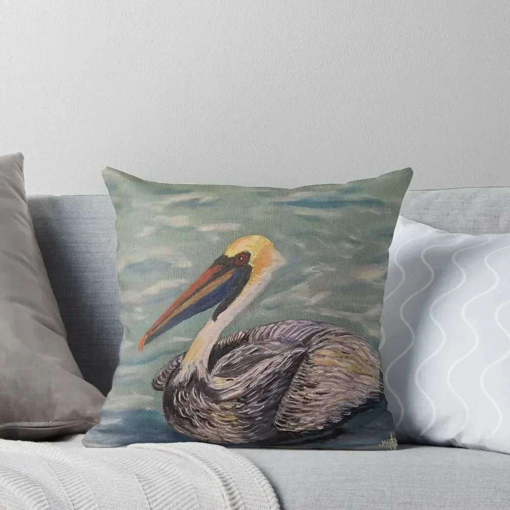 

Louisiana Brown Pelican Throw Pillow Bed pillowcases Decorative Cushions Cushion Child Pillow Cover pillow