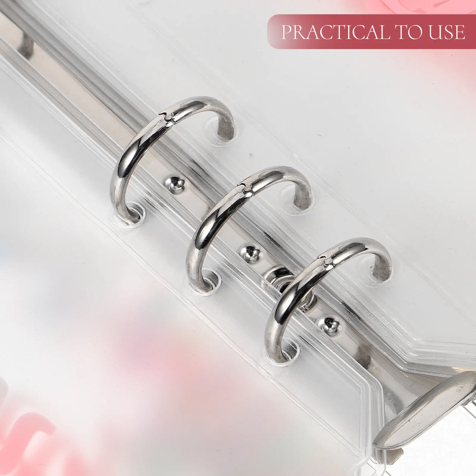 

1Set PVC Budget Binder Pockets Lightweight Compact Pocket Binder Dividers for Money Saving Challenge Monthly Planning Document