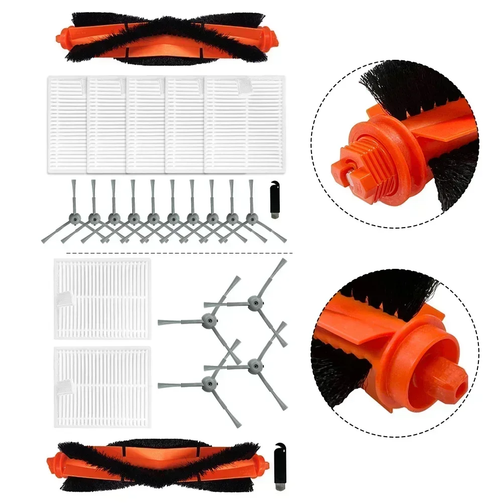 Replacement Parts Main Side Brush Kit Filter Replacement Kit Effective Filtration Efficient Cleaning Long-lasting Performance