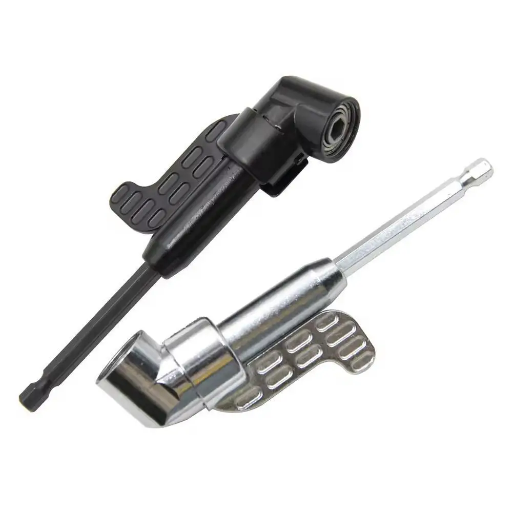 Set di cacciaviti ad angolo di 105 gradi adattatore per supporto punte regolabili ugelli strumento per cacciavite ad angolo Driver ad angolo magnetico da 1/4 "pollici