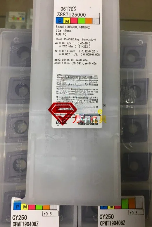 

Drilling and Milling Blade CPMT160408Z/CPMT190408Z CY250 Fast Drilling and Reaming Drill R134a I2c I6