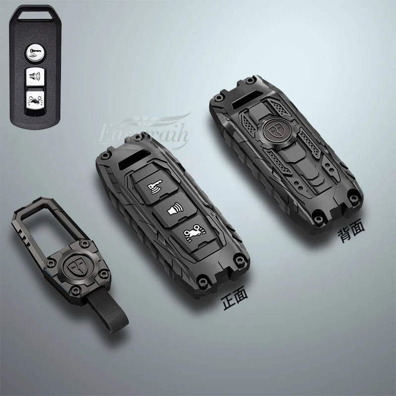 Car Zinc Alloy Key Case Cover Holder Chain For Honda Forza 250 350 X-ADV 750 SH150i Super Cup SH300 150 PCX 125 SH125 JpADV150