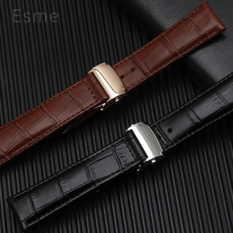 Genuine Leather Watchband for Maurice Lacroix Pontos PT6098 PT6388 Les Classiques LC6017 Series Waterproof Cowhide Strap 20 22mm
