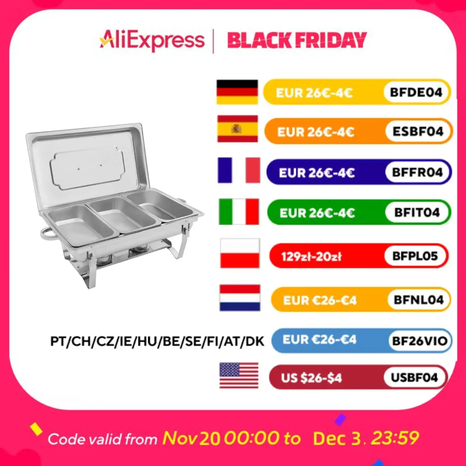 الغضب طبق بوفيه مجموعة 3 شبكة الفولاذ المقاوم للصدأ مستطيلة تقديم الطعام الشافر دفئا مجموعة بوفيه أطباق الاحترار مجموعة 63.5*35.5*32 سنتيمتر #1