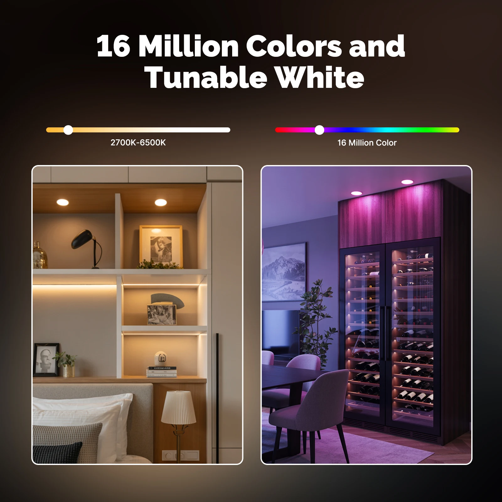 MOES Tuya ZigBee Smart LED Lamp GX53 Light Bulb Color Changing Dimmabl Music Sync Restaurant Cabinet Work With Alexa Google Home