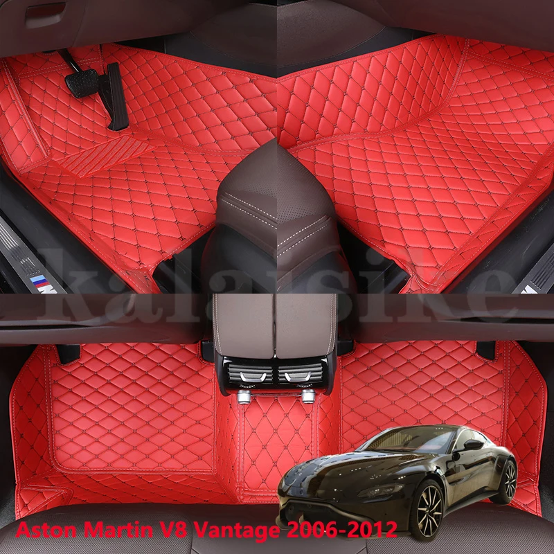 Custom Car Floor Mats for Aston Martin V8 Vantage 2006-1212 interior rug Carpets carpet auto accessories Footbridge styling