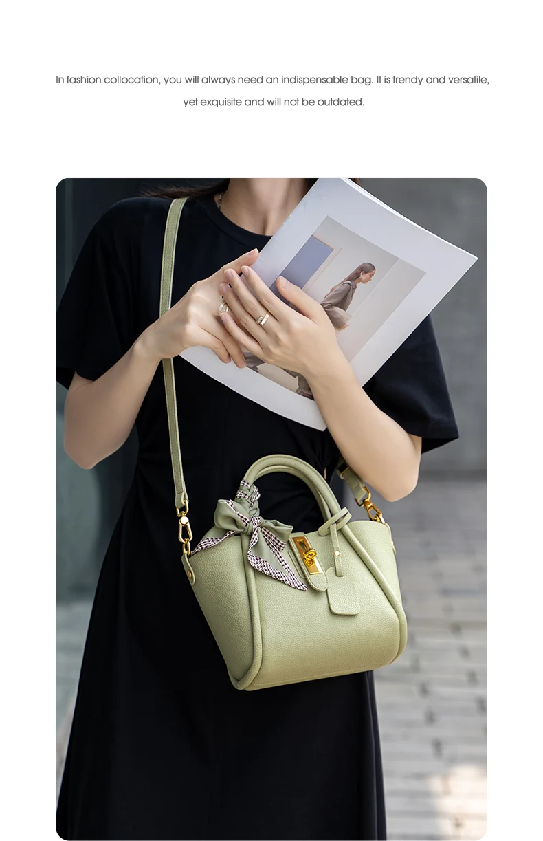 FOXER Damenhandtasche aus Spaltleder, Umhängetasche 2026, modische Damen-Crossbody-Tasche, leichte Luxus-Pendlertasche als Geschenk – Detail 10