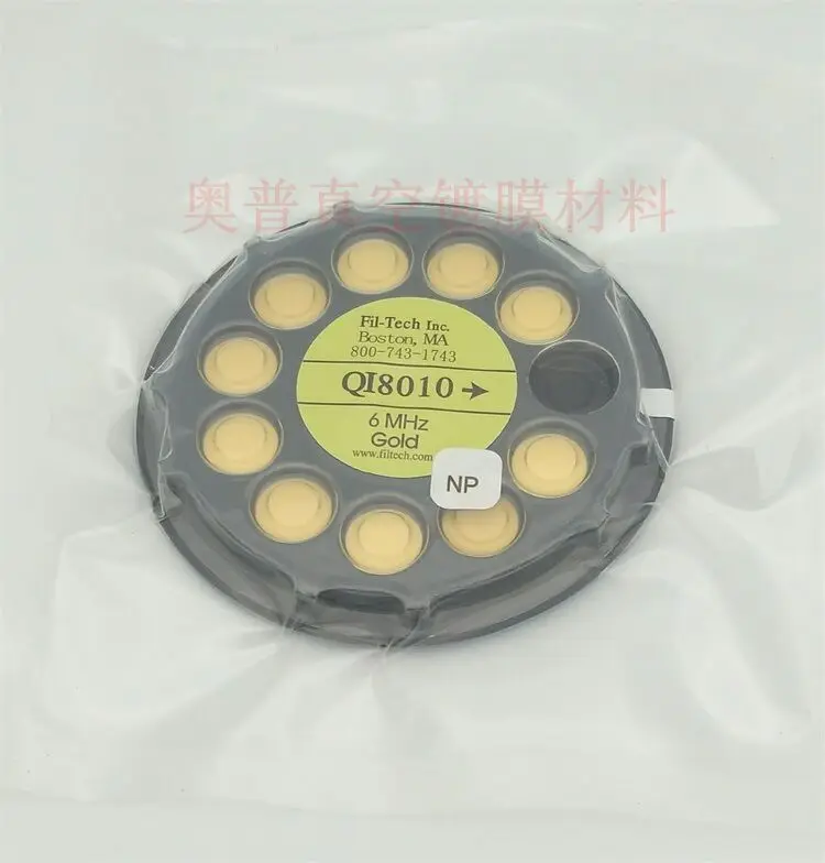 Bolacha de Quartzo Chapeada a Ouro Bolacha de Mhz Qi8010 Dupla Face