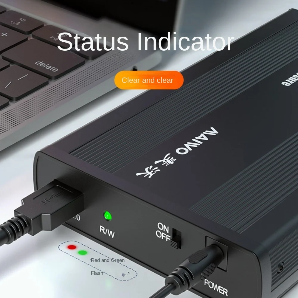 Custodia per HDD MAIWO Adattatore da IDE a USB 2.0 da 3,5 pollici Custodia per disco rigido esterno per disco SSD da 3,5"