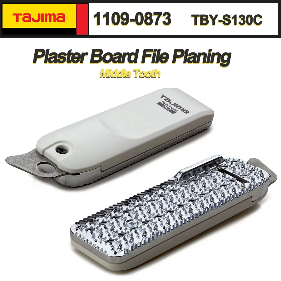 JAPAN TAJIMA TBY-S130C Plaster Board File Planning Rasp Middle Tooth Single Side Hand Planes 1109-0873