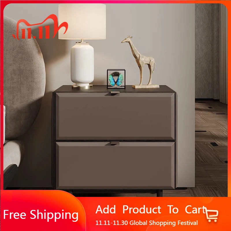 

Organizer Replica Bedside Table Drawers Unique Trendy Librero Nightstand Nordic Storage Luxury Mesitas De Noche Home Furniture