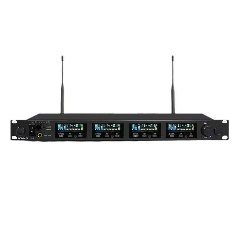 Dual Channel Wireless Microphone Microphone One Drag Four Conference Stage Performance Singing K