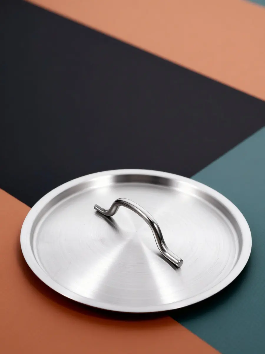 Premium Stainless Steel Universal Pot Lid for Frying Pan Wok Cauldron Iron Pot Smooth Flat Design Tight Seal Mess Free Cooking