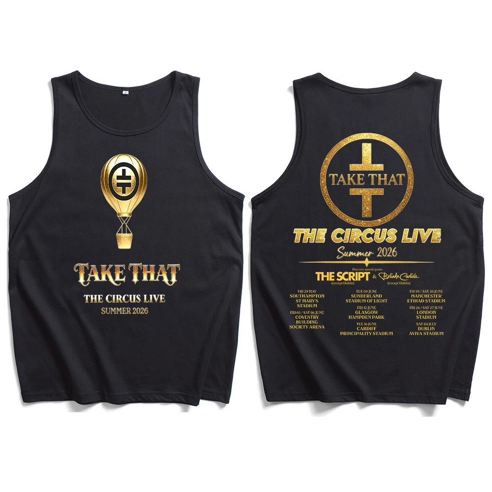 Take That the Circus Tour 2026 Men's Tank Top Loose Women's Sleeveless Tank Top Shirt