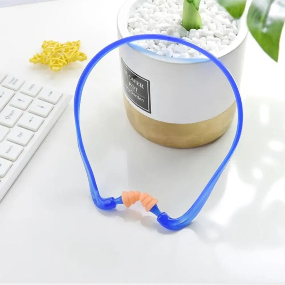 Tool Blue Frame Head-mounted Earplugs TPE Multicolor Anti-Noise Earmuff Travel Sleeping Noise Reduction Ear Plugs Unisex