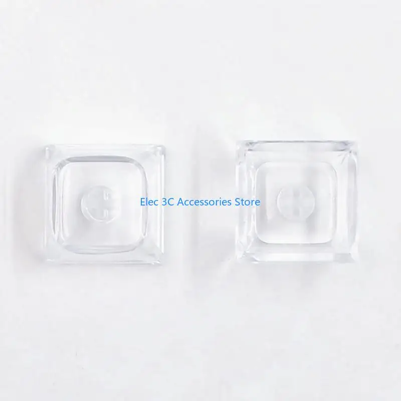 Y51A 20Pcs Transparents Blank Keycap Set 1U 1X XDA Profile Crystal Translucents Keycaps for Mechanical Keyboards