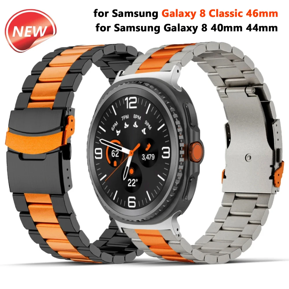 Band für Samsung Galaxy Watch 8 Ultra 2, Titan-Armband, keine Lücken, ersetztes Armband, Correa für Samsung Galaxy Ultra 47 mm, Zubehör