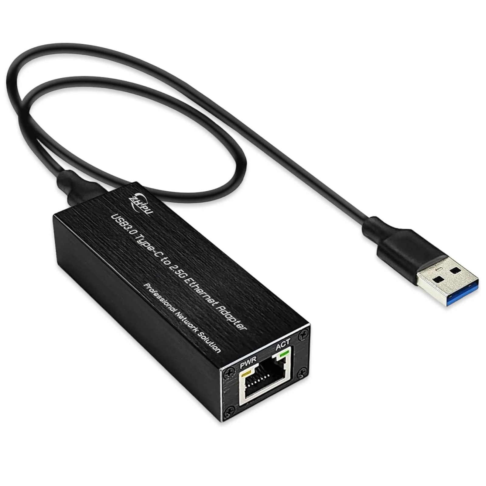

USB3.0 to 2.5G RJ45 Ethernet Adapter, Type-C to 2.5Gbps LAN Network Card, 10/100/1000M/2.5Gbps Ethernet NIC Network Adapter