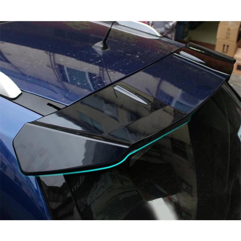 CEYUSOT FOR 2PCS Nissan X-TRAIL Roof Spoiler Wing ABS Material Car Rear Window Decoration Accessories Tail Fin X-TRAIL 2014-2019