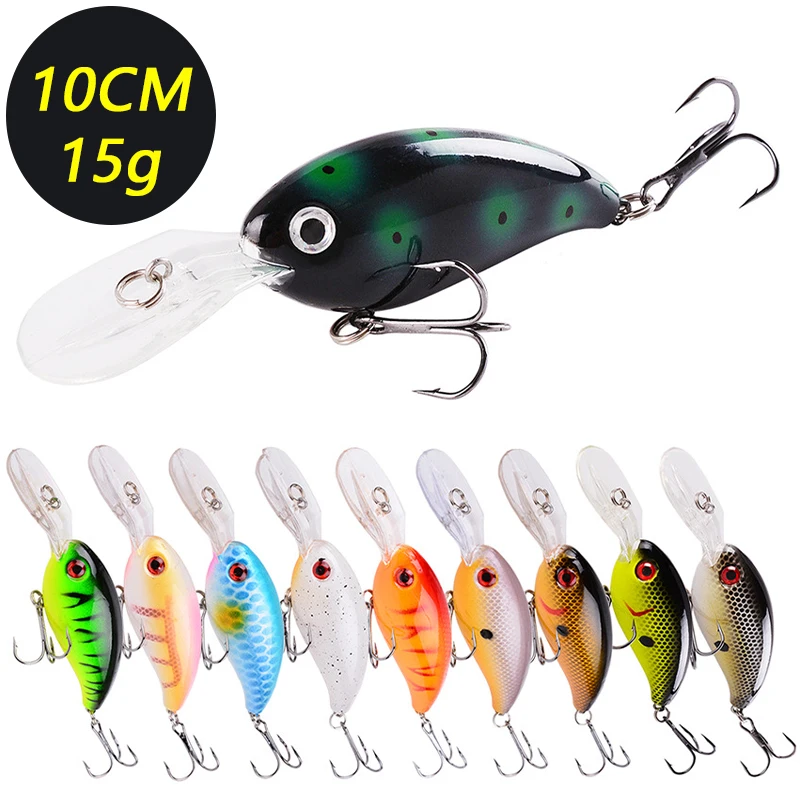 2026 Random 3/5/8PCS Fishing Lure set 10CM/15G Crank High Quality Swimbait Wobble Biomimetic Mini Artificial Bait fishing goods