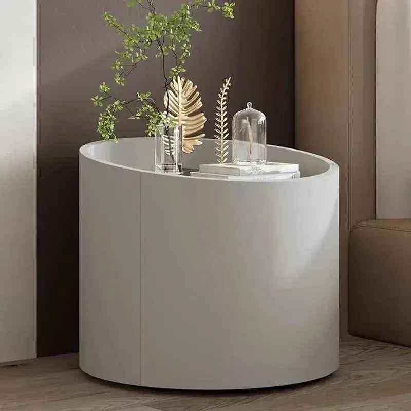 Design Round Nightstands Storage Minimalist Pretty Mini Small Kawaii Nightstands Drawers Luxury Table De Chevet Home Furniture