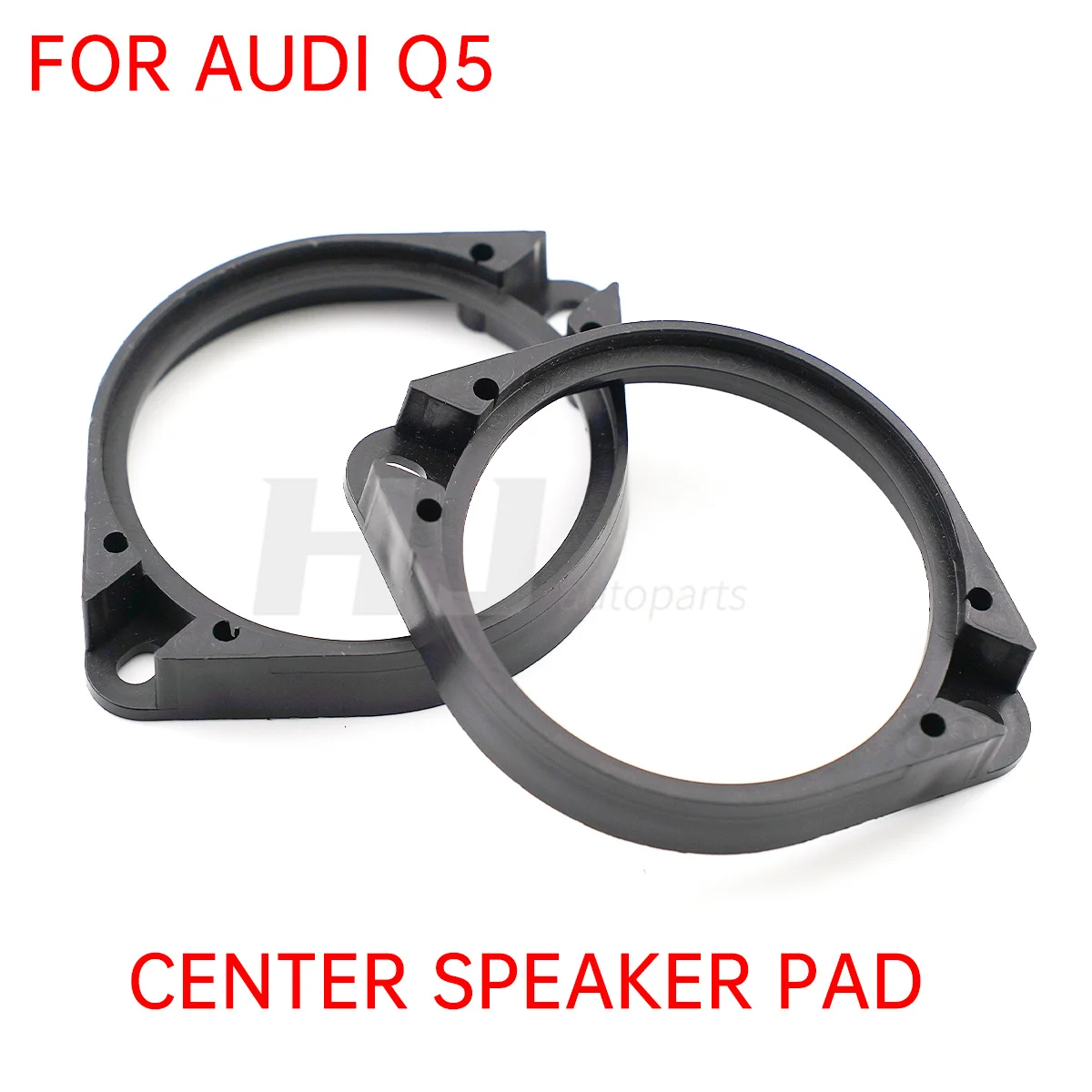 2pcs Car Center Speaker Pad Tweeter Midrange Ring Mount Spacer Bracket Holder Dashboard Mid Treble Speaker Adapter for Audi Q5