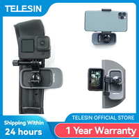 TELESIN Magnetic Backpack Clip 360 Rotation Shoulder Strap for GoPro Hero Insta360 DJI Action Camera Accessories