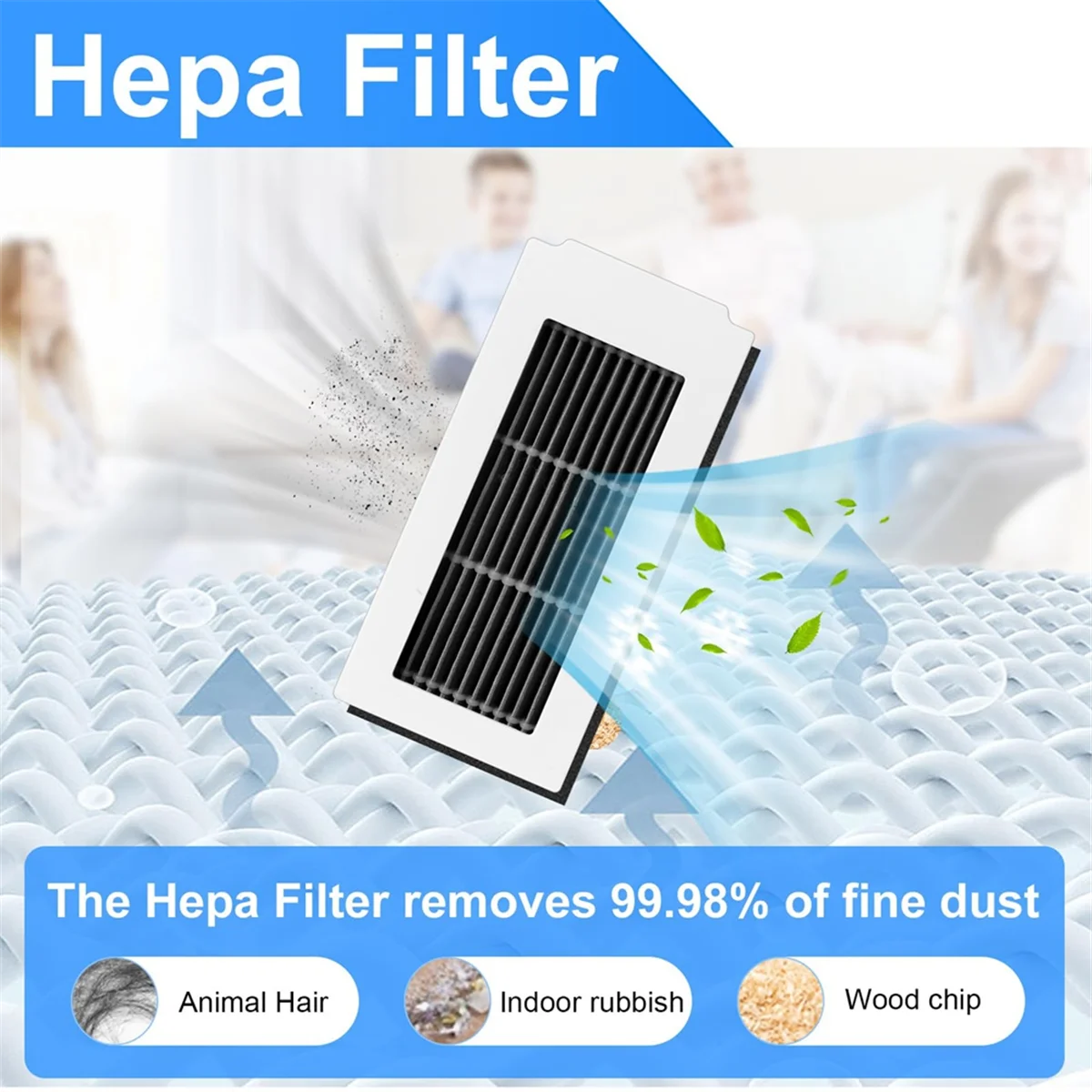 قطع غيار AT17 لـ ECOVACS DEEBOT X5 Omni، مجموعة ملحقات مع فرشاة دوارة، مرشحات HEPA، مناديل، أكياس غبار، فرش جانبية