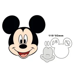 Disney Metal wykrojniki szablony Mickey dla DIY Album Scrapbooking znaczek karta papierowa tłoczenie 2022 nowy Die Cut