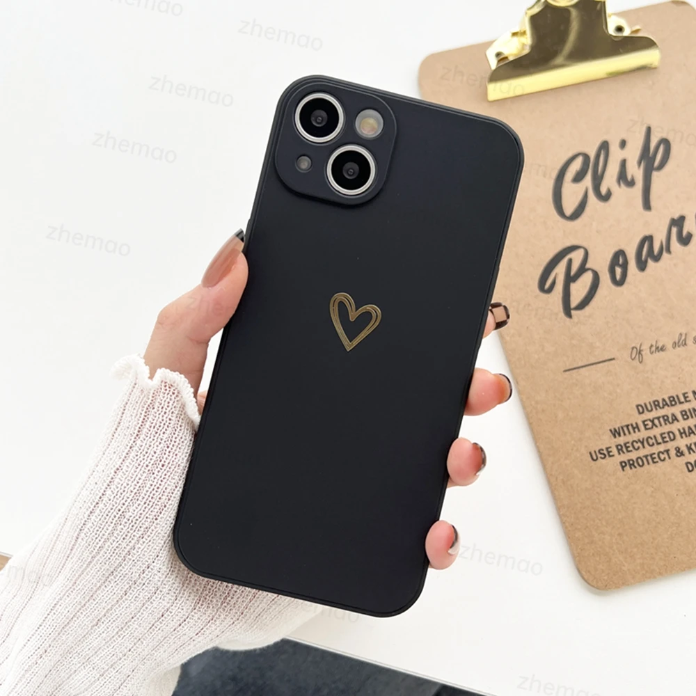 Luxus Flüssigsilikon Liebe Herz Handyhülle für Samsung Galaxy A73 A21S A72 A71 A31 A51 A33 A41 A50 A70 A13 Soft Cover – Detail 9