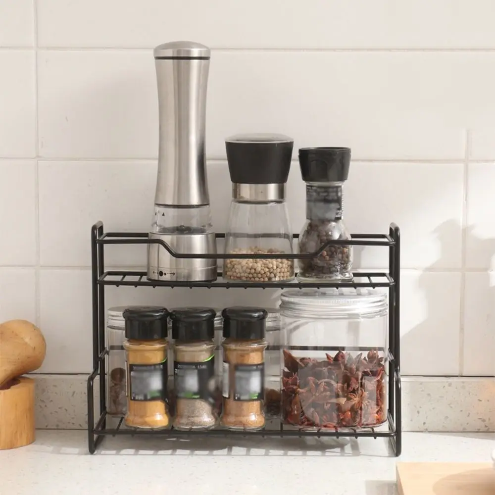 

Modern Kitchen Organizer Shelf Waterproof Double-layer Kitchen Storage Stand Household Space Saving Kitchen Sink Organizer