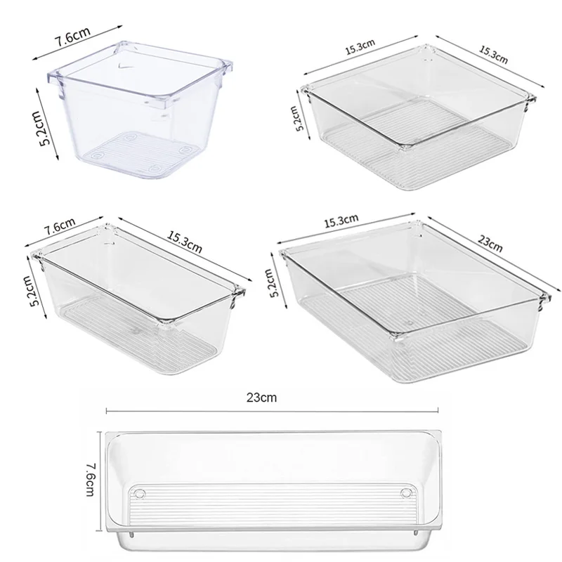 Plastic Storage Box Organizer For Cosmetic Storage Organizer Boxes Desk Makeup Drawer Organizer Box Storage Kitchen Acrylic Box