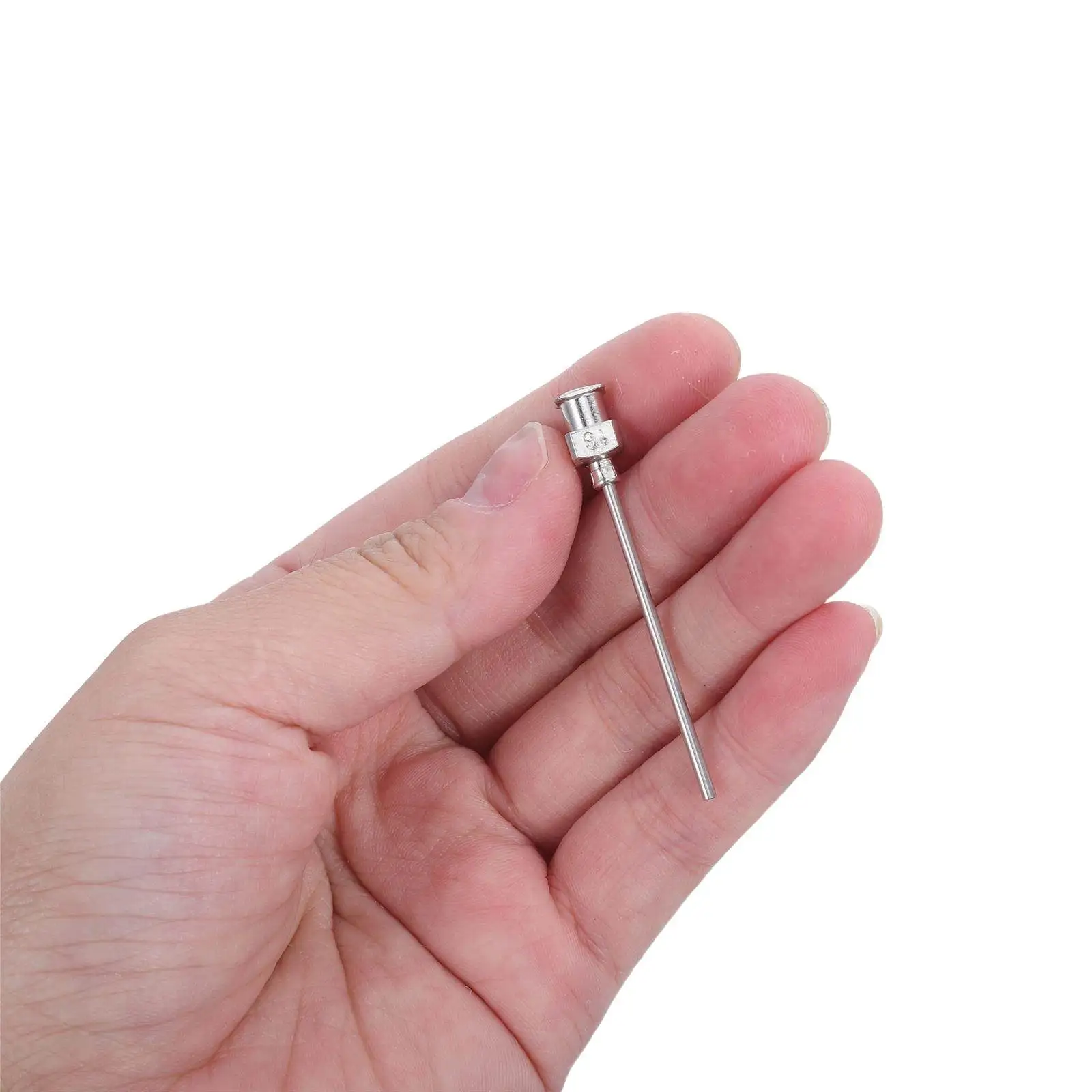 12Pcs Stainless Steel Dispensing Needle Tips 16G Luer Lock Blunt for Glue Ink Refilling Lab Industrial Precision Dosing