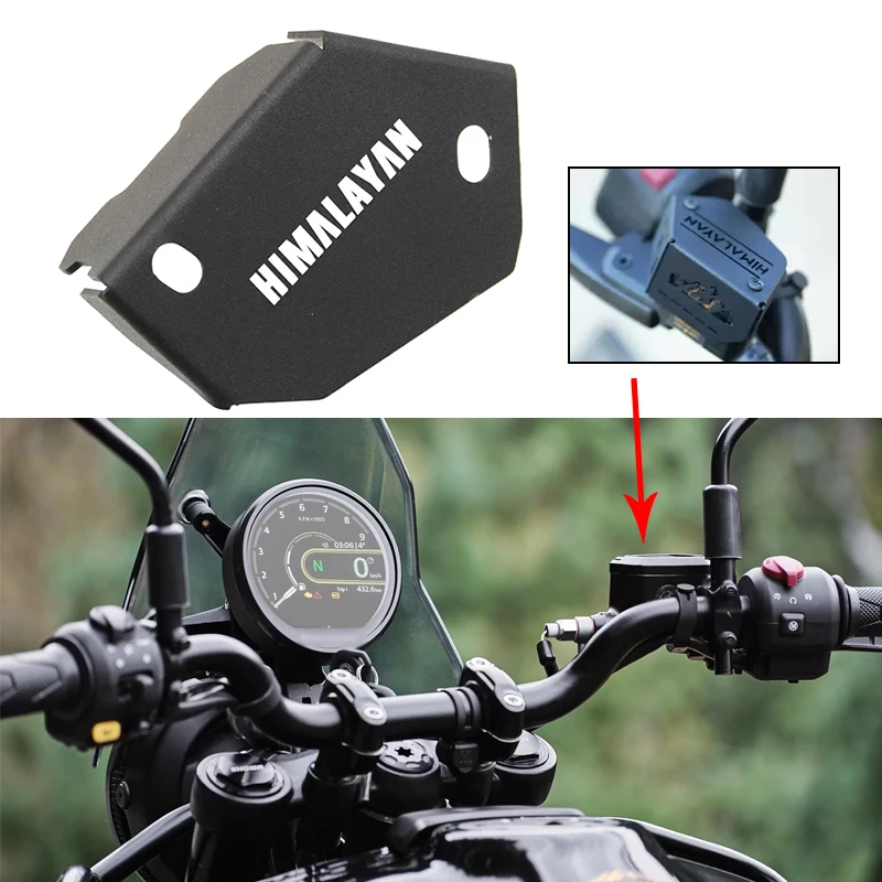 for HIMALAYAN450 FRONT Brake Reservoir Guard Front Brake Fluid Reservoir Cover Protector For Royal Enfield Himalayan 450 2024-