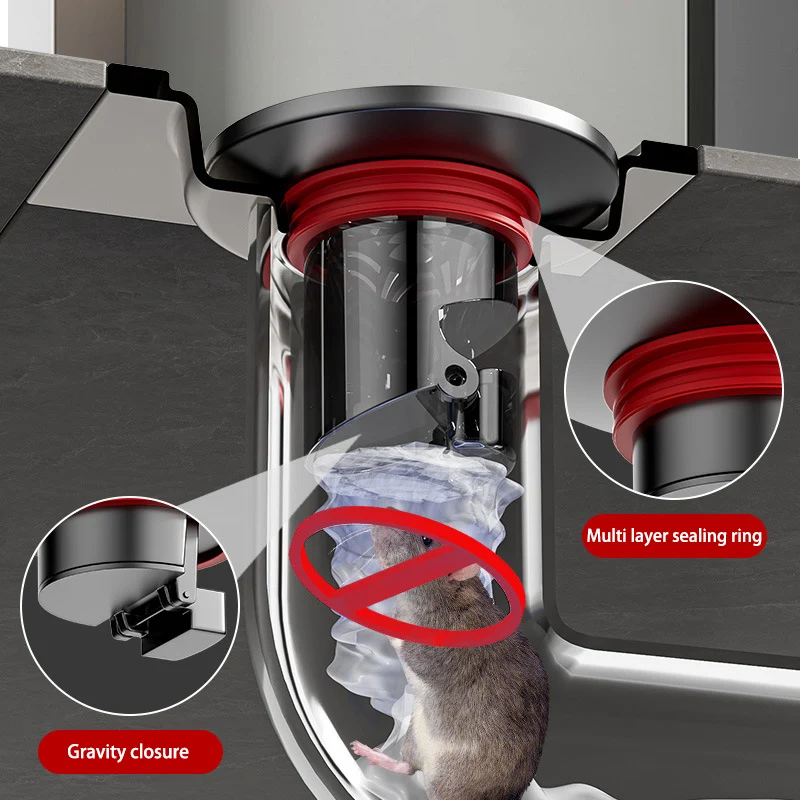 Floor Drain Deodorizer Anti-odor Insect-proof Closed Cover Bathroom Sewer Universal Inner Core