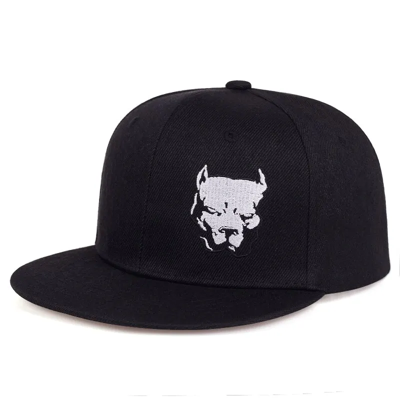 Unisex Dog Head Embroidery Embroidery Hip-hop Hats Outdoor Adjustable Casual Baseball Caps Sunscreen Hat