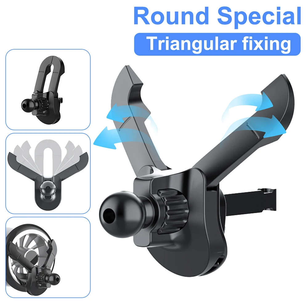 

Universal Car Air Vent Clip 17mm Ball Head Base Mount Stand for Car Mobile Phone Holder Air Outlet Hook GPS Bracket Accessories