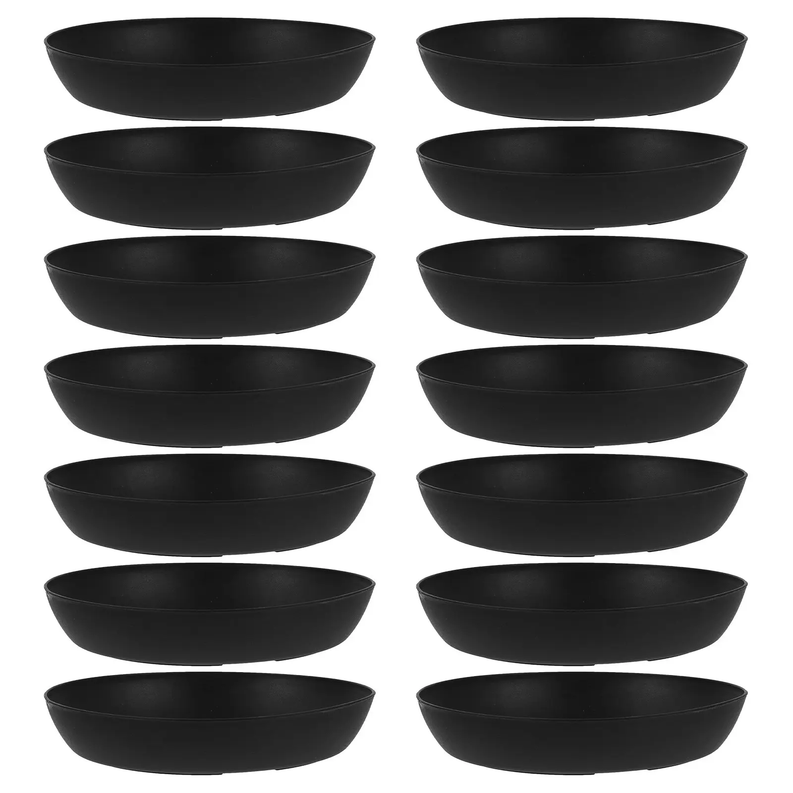 24Pcs Plastic Plant Saucer Drip Trays Holder Plant Pot Base Tray Round Outdoor Garden Bonsai