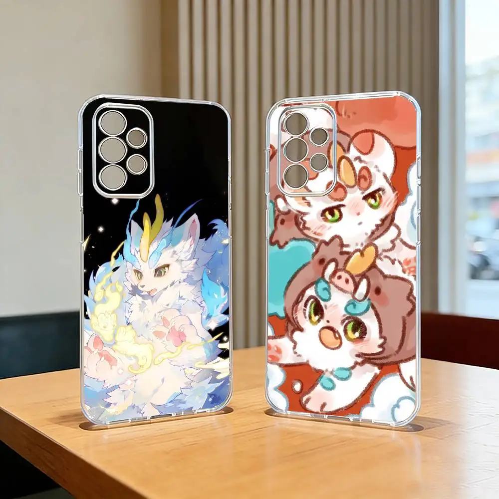 Furry F-Fabulous Beasts Cartoon Phone Case For Samsung S25,S24,S21,S22,S23,S30,Ultra,S20,Plus,Fe,Lite,Note,10,Transparent Cover