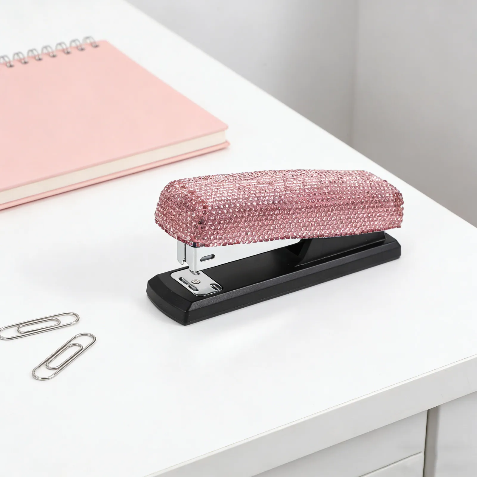 1Set Industrial Style Metal Hand Stapler Ideal for Office Desk Home Workspace School Stationery Heavy Duty Fast Loading Reliable