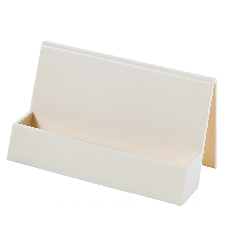 Name Card Storage Card Display Stand Business Card Holder Rack Card Box Creative Solid Color Simple Convenient Cards Storage Box
