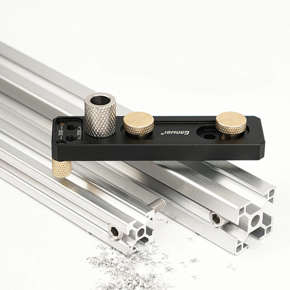 

Aluminum Profile Punching Auxiliary DIY Tool Suitable For 2020 2040 3030 3060 Profiles Generic Jig Guide Drilling Positioning