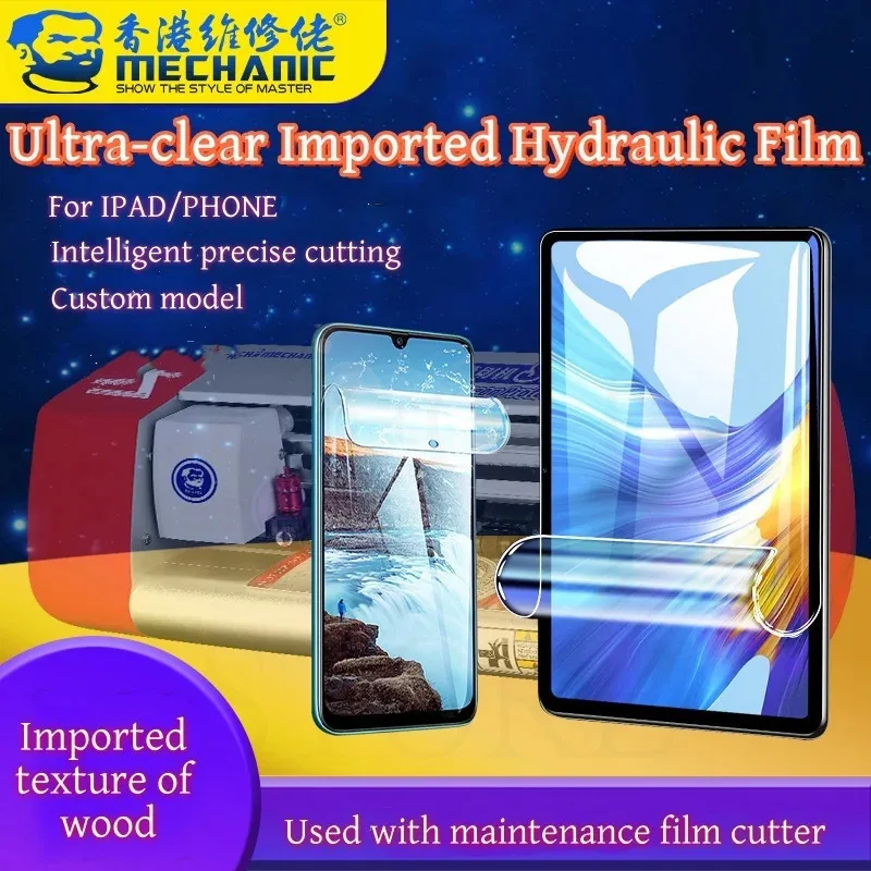 MECHANIC 50pcs HD MATTE Universal Curved Screen Protective Hydrogel Film Mobile Phone Screen Protection For All Film Cut Machine