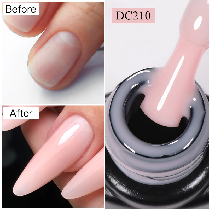 MTSSII 7ml Quick Extension Nail Polish Jelly Transparent Nude Pink Red Hard Gel  Quick Building Nail Art Gel Varnish For Nails ﻿