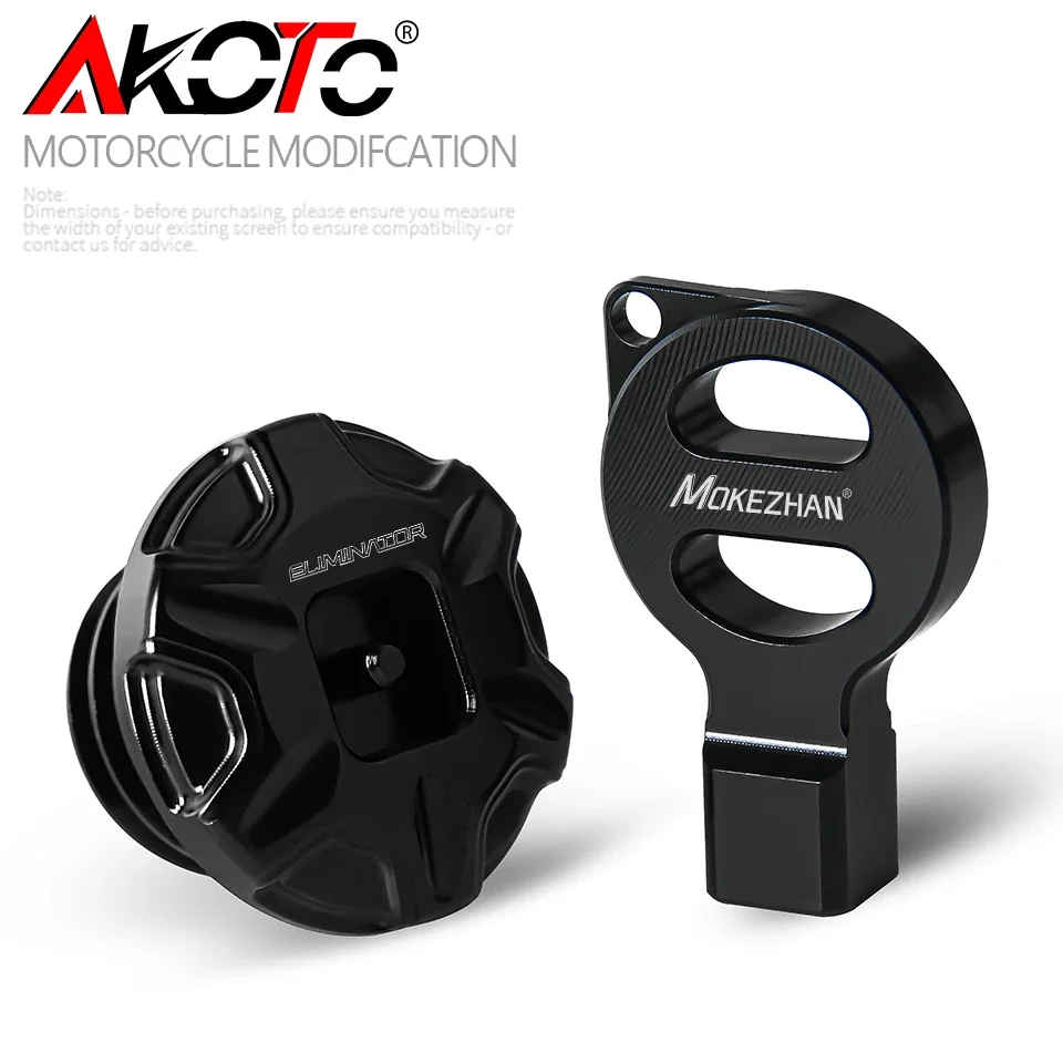 Motorcycle Anti theft Oil Filler Cap Accessories Engine Oil Plug Cover For Kawasaki Eliminator 400 450 500 2023 2024 - Image 5